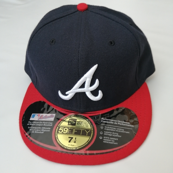 Atlanta Braves Y2K New Era Hat 7 1/4 - Picture 2 of 11